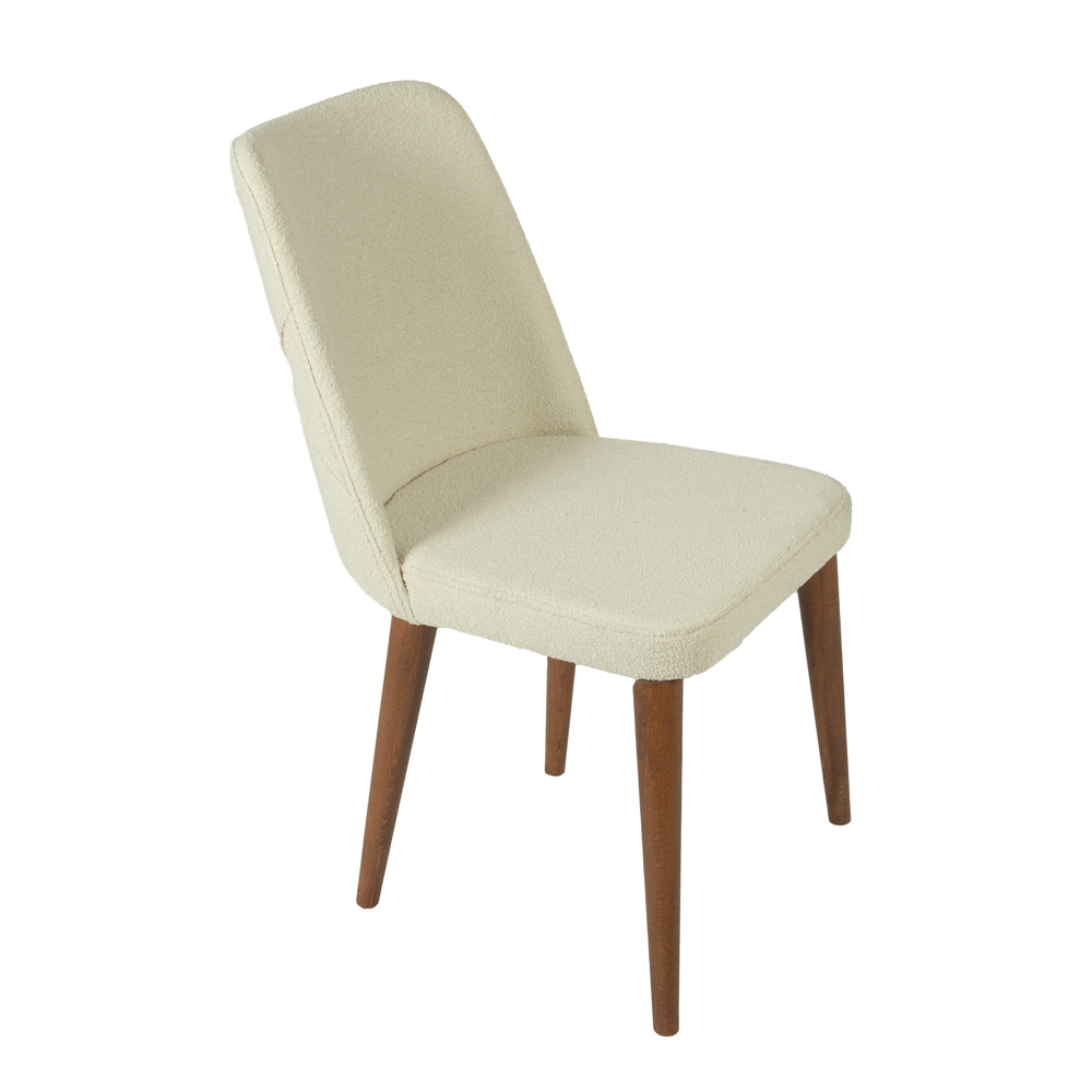 Artekko Lotus Εκρού Καρέκλα με Μπουκλέ Ύφασμα (49x60x90)cm Artekko 783-1220