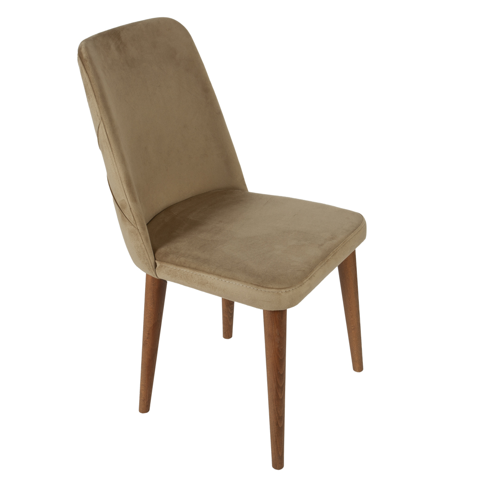 Artekko Lotus Καφέ Βελούδινη Καρέκλα (49x60x90)cm Artekko 783-1222