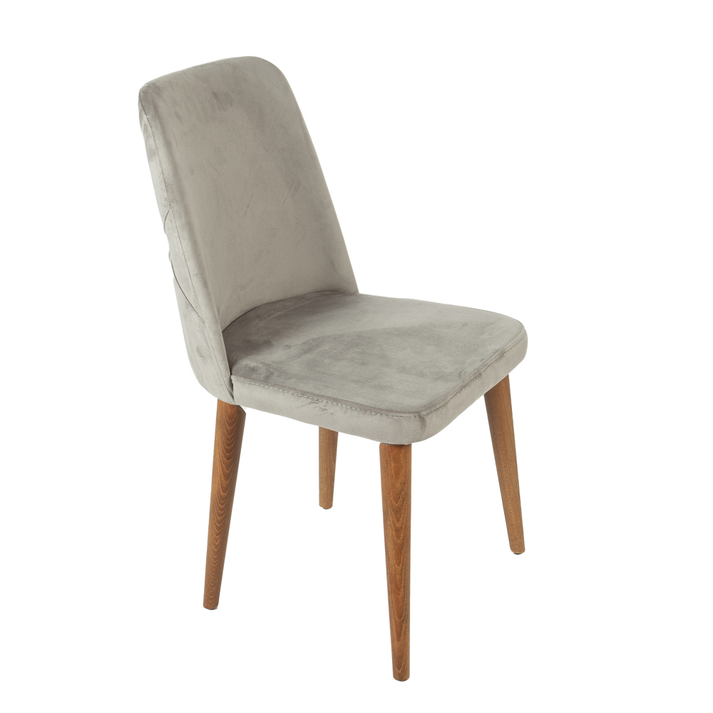 Artekko Lotus Γκρι Βελούδινη Καρέκλα (49x60x90)cm Artekko 783-1223