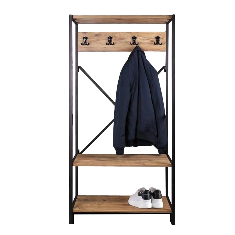 Artekko Waes Έπιπλο Εισόδου Μέταλλο - Ξύλο (73x32x155)cm Artekko 783-2151