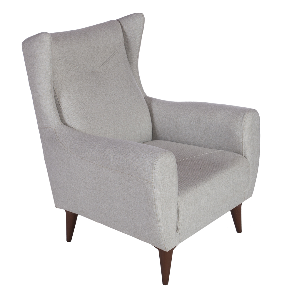 Artekko Rosie Γκρι Υφασμάτινη Μπερζέρα (90x70x100)cm Artekko 783-4207