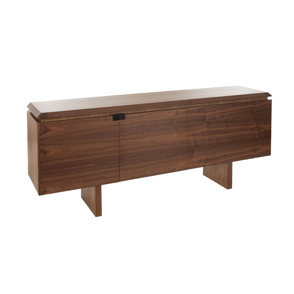 Artekko MK Καφέ Ξύλινος Μπουφές με 1 Διπλό Ντουλάπι και 1 Συρτάρι (210x50x84)cm Artekko 783-4301