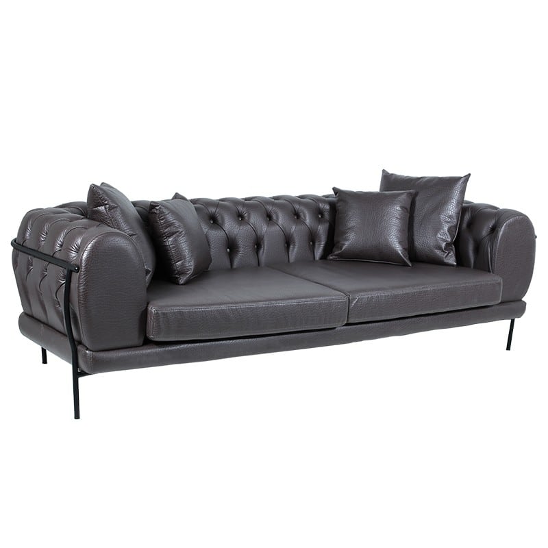 Artekko Fiop Καναπές Τριθέσιος με Τεχνόδερμα (242x95x72)cm Artekko 783-7067