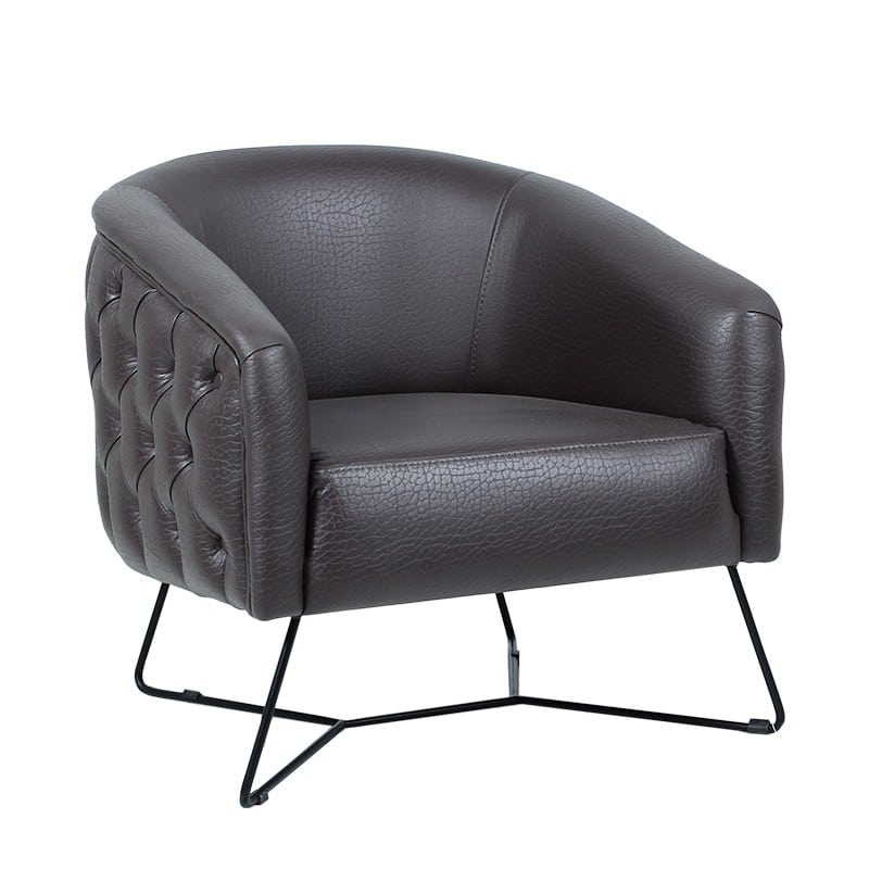 Artekko Athuent Πολυθρόνα  Moon  Τεχνόδερμα (75x75x80)cm Artekko 783-7068