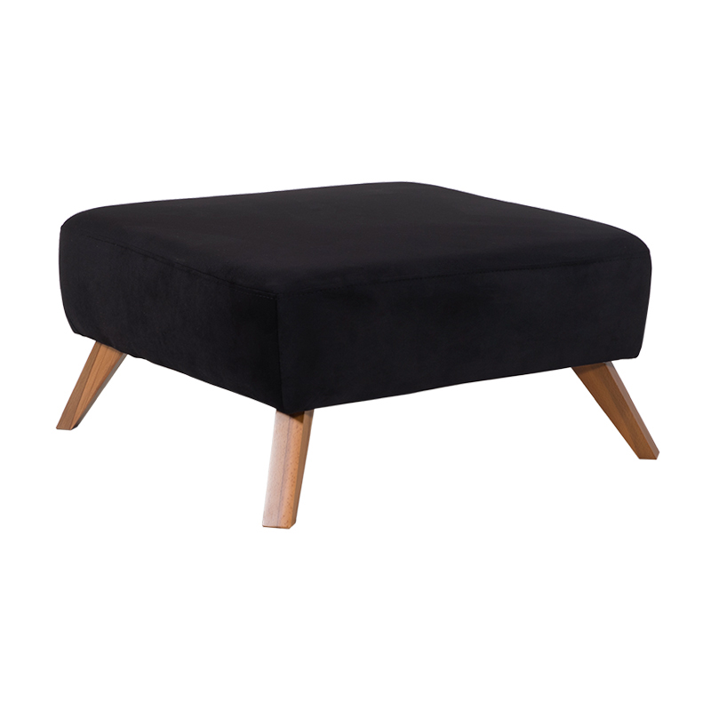 Artekko Σκαμπώ NIL 80x80x47 ύφασμα Iga 1019 και ξύλινα πόδια Artekko 783-7121