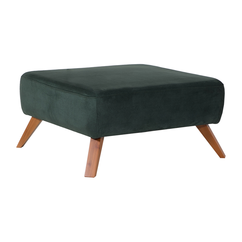 Artekko Σκαμπώ NIL 80x80x47 ύφασμα Koza 19 και ξύλινα πόδια Artekko 783-7126