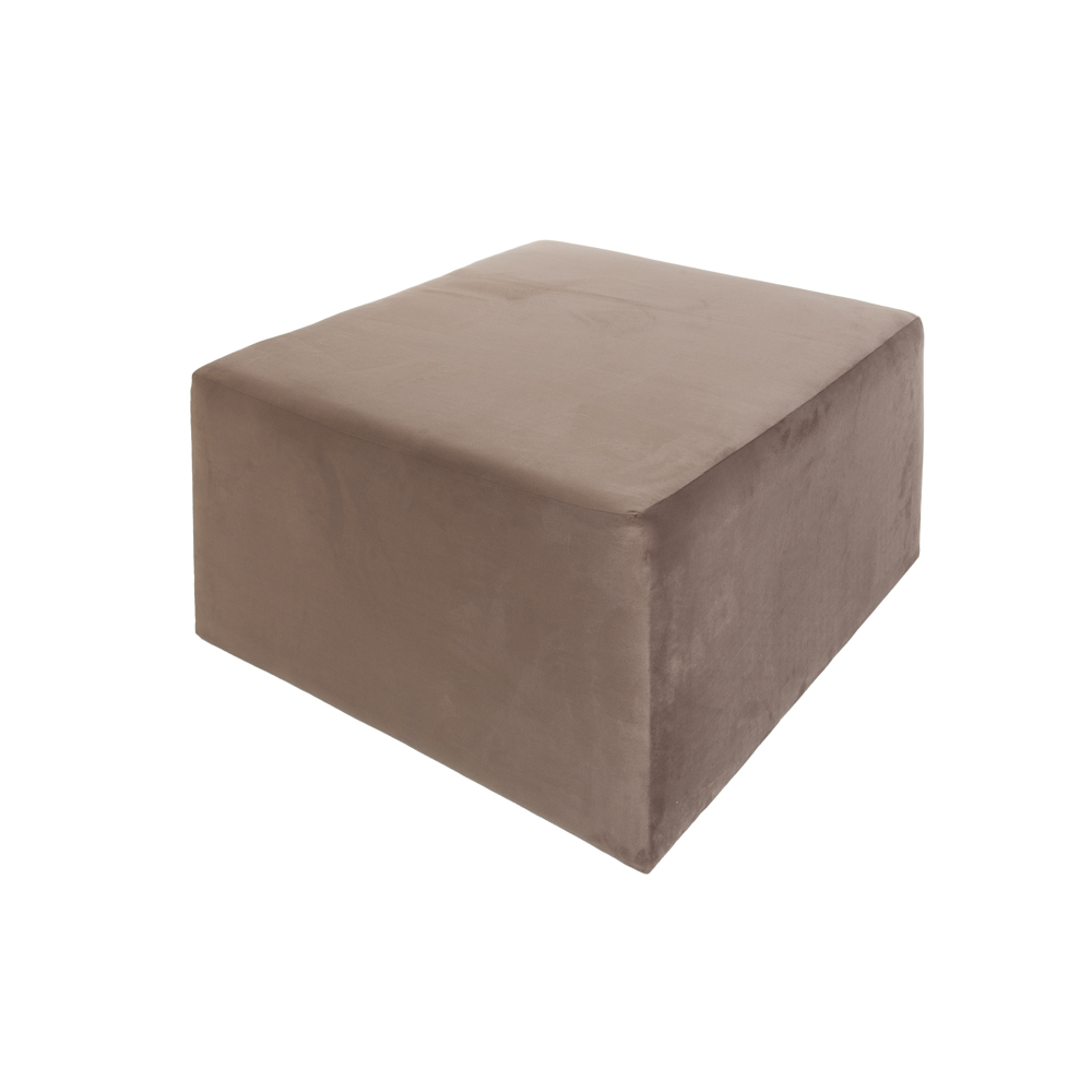 Artekko Zebra Βελούδινο Καφέ Σκαμπό (100x100x53)cm Artekko 783-7217