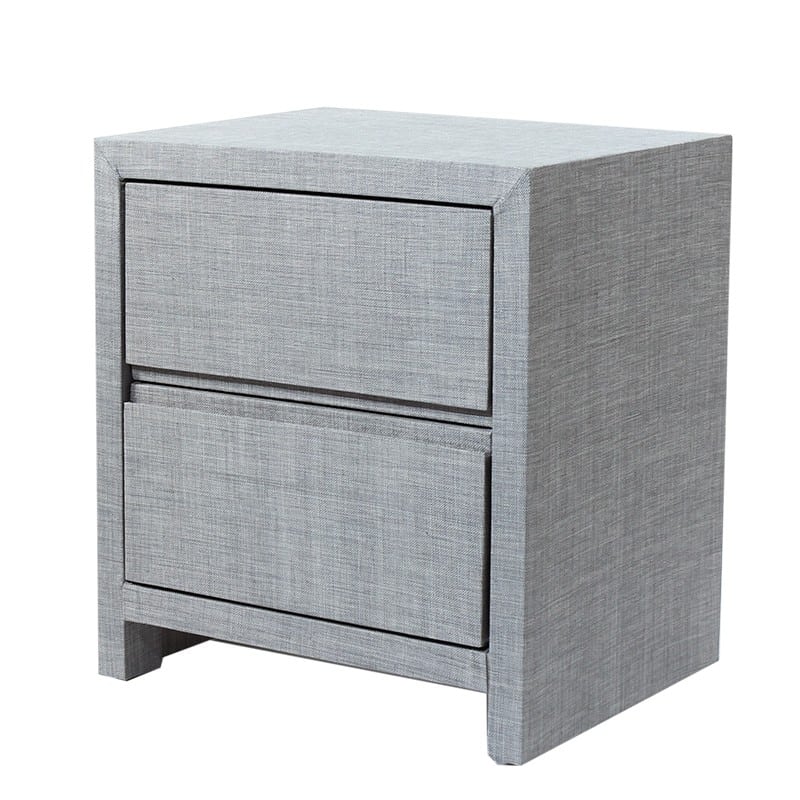 Artekko Shaukke Ξύλινο Μασίφ Γκρι Κομοδίνο (50x40x55)cm Artekko 784-0021