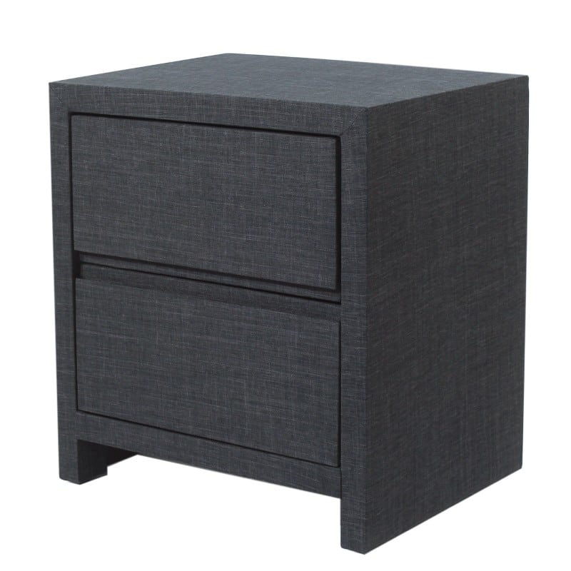 Artekko Thoiyoi Ξύλινο Μασίφ Γκρι Κομοδίνο (50x40x55)cm Artekko 784-0031