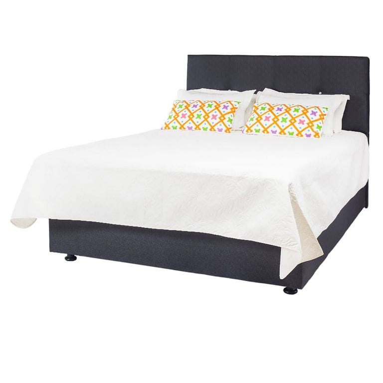 Artekko Kreat Κρεβατι Ύφασμα Γκρί 150Χ200 (210x150x128)cm Artekko 785-1010