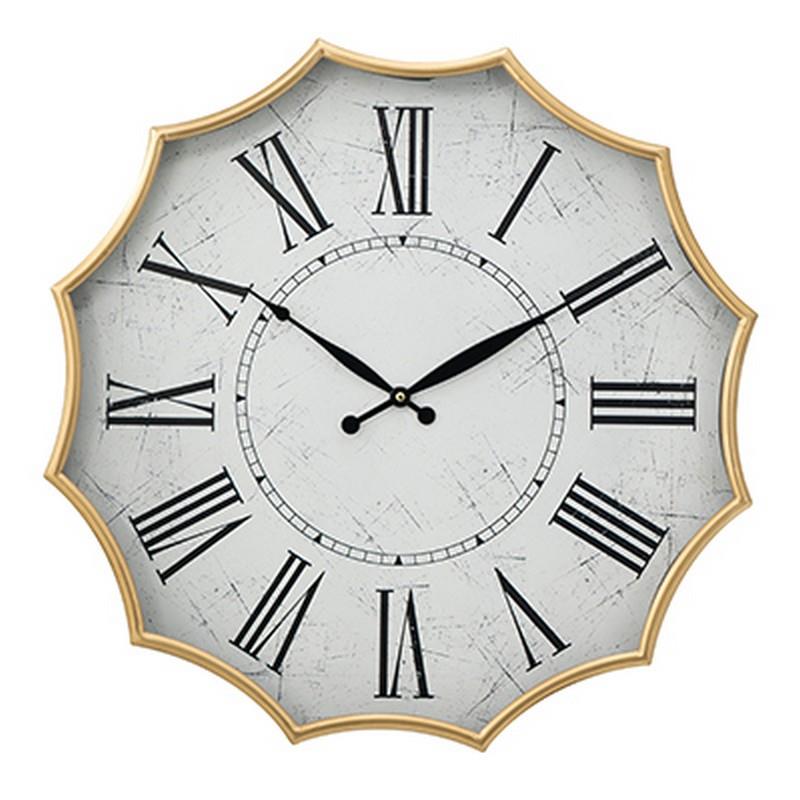 Artekko Clock Ρολόι Τοίχου Μέταλλο Γυαλί Χρυσό (60x60x6)cm Artekko 78668-DS Artekko Clock Ρολόι Τοίχου Μέταλλο Γυαλί Χρυσό (60x60x6)cm Artekko 78668-DS