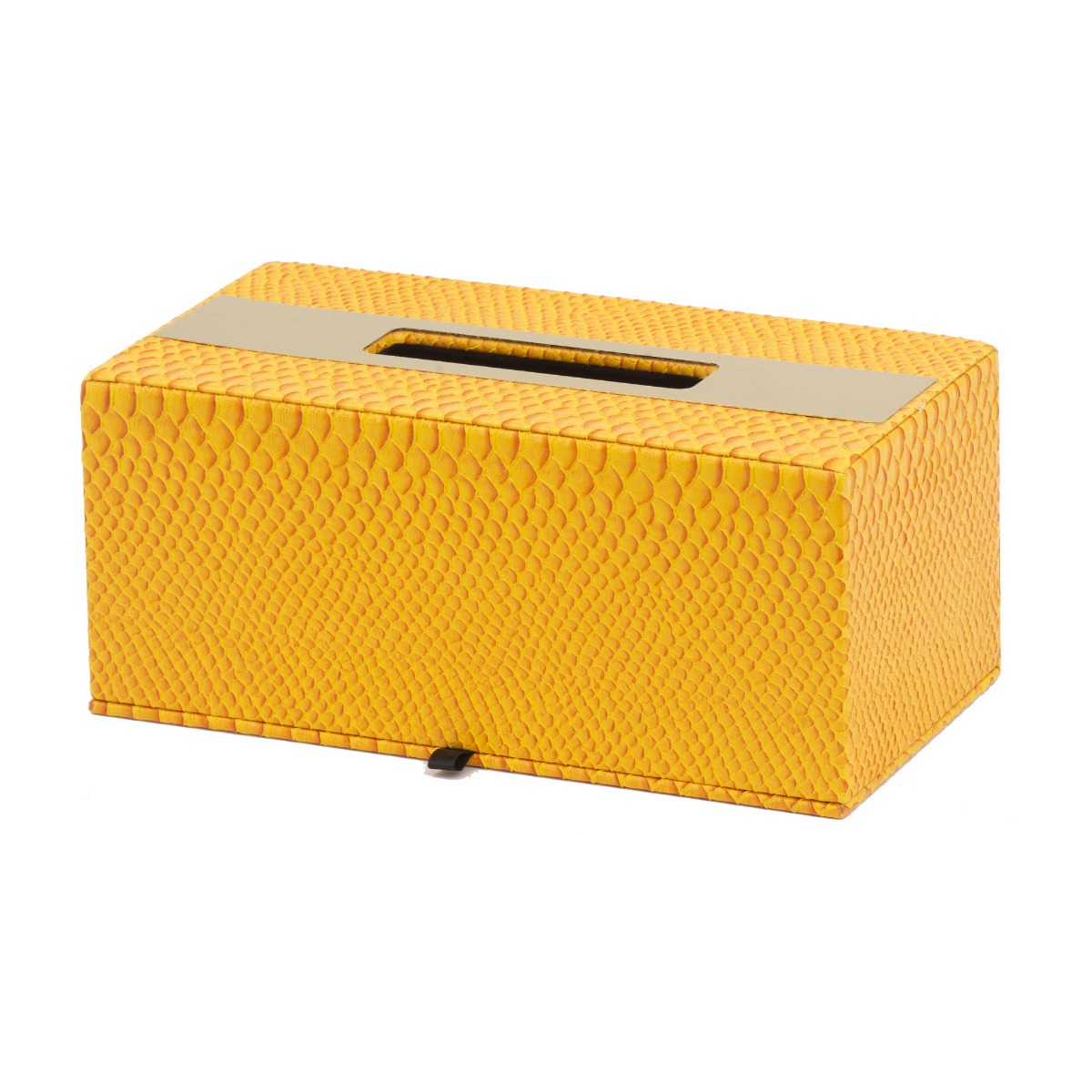 Artekko Lisa Κίτρινη Θήκη για Χαρτομάντηλα MDF με Τεχνόδερμα (27x14x12)cm Artekko 78725