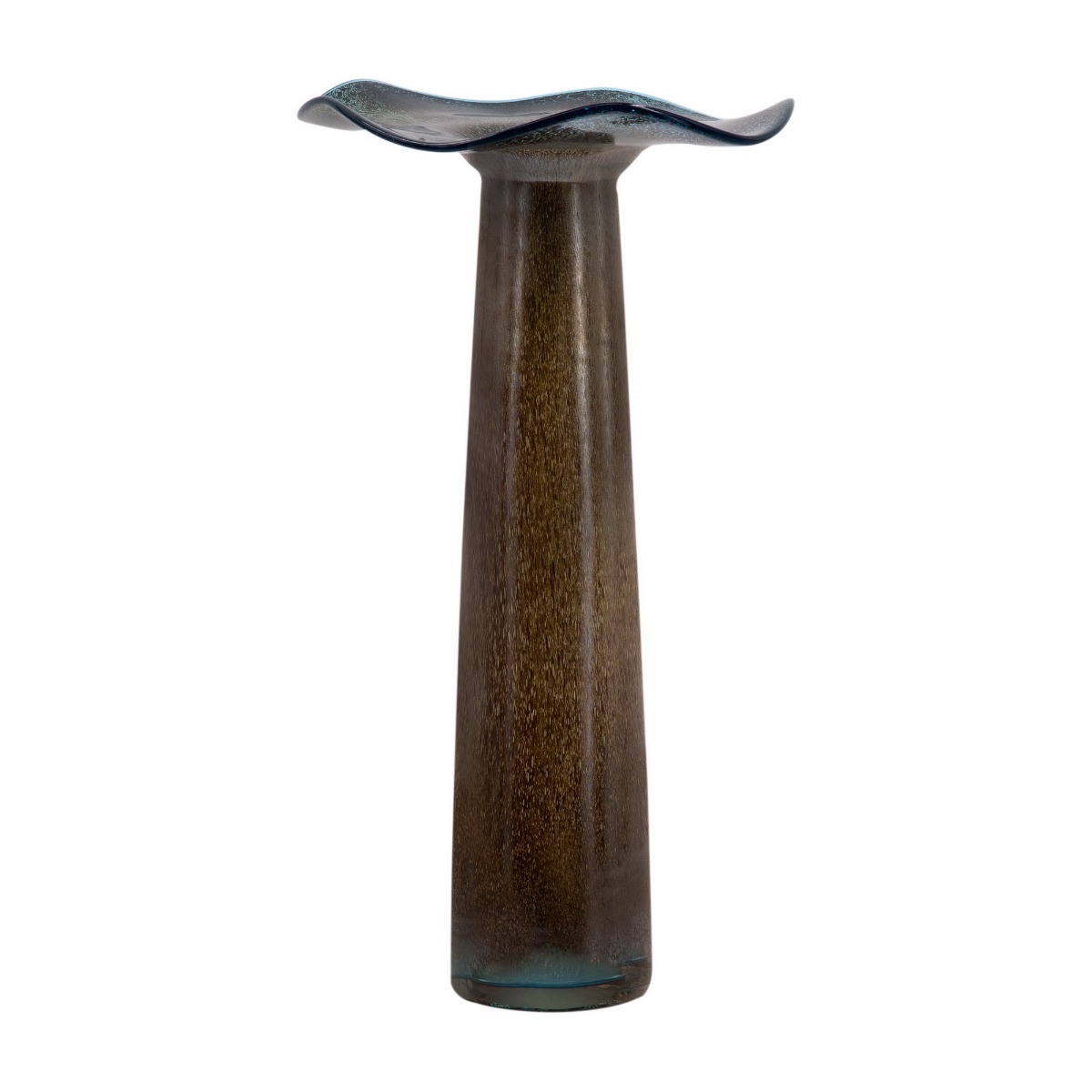 Artekko Vaughan Βάζο Διακοσμητικό Γυάλινο Καφέ (27x27x50)cm Artekko 79957-L