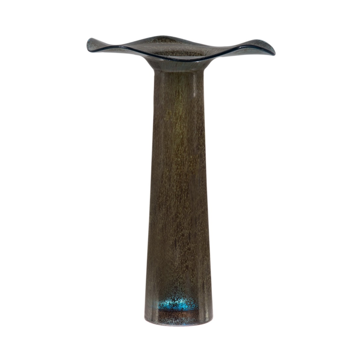 Artekko Vaughan Βάζο Διακοσμητικό Γυάλινο Καφέ (27x27x42)cm Artekko 79957-S