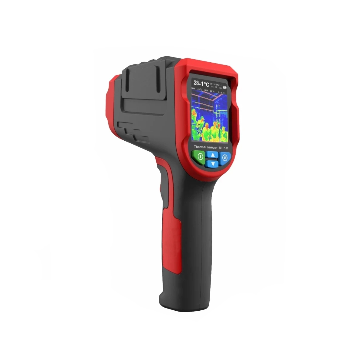 79989 GloboStar® GLOBOSTAR® NOYAFA-NF-521 79989 Ψηφιακή Θερμοκάμερα Χειρός 2MP -10°C - 400°C με Οθόνη 2.4" TFT LCD με Micro-USB με Επαναφορτιζόμενη Μπαταρία Li-ion 3.7V 2600mAh & 8GB Micro TF Card IP20 - Μ6 x Π6 x Υ21cm - 2 Χρόνια Εγγύηση