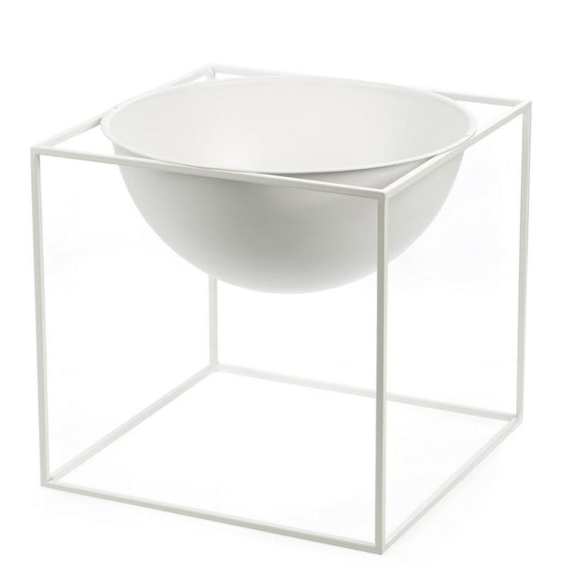 Artekko Treay Μεταλλικό Λευκό Ανθοδοχείο (24x23)cm Artekko 8-0085-B