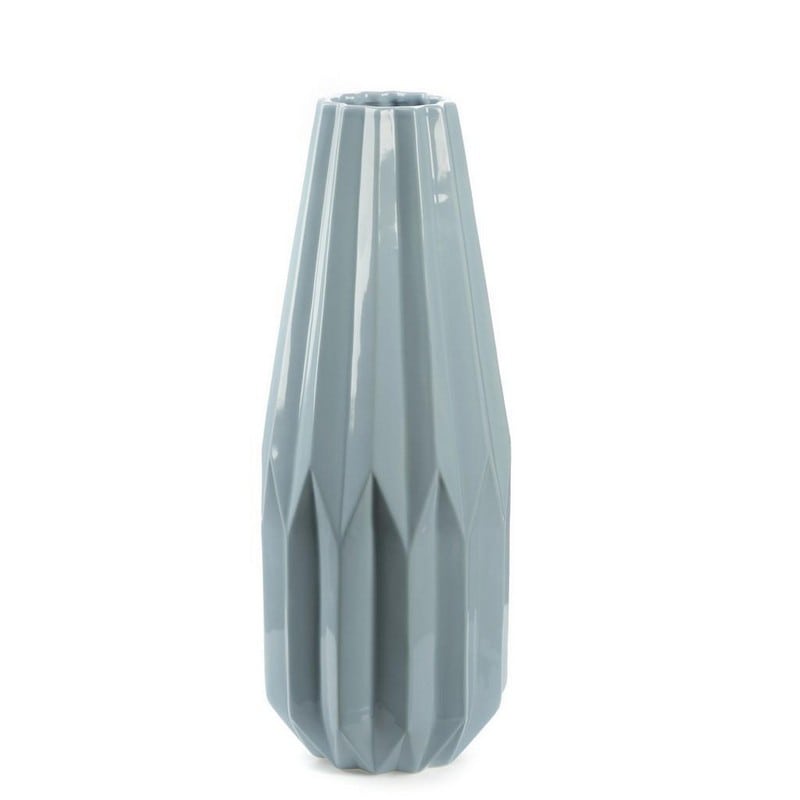 Artekko Aqum Ανθοδοχείο Διακοσμητικό Κεραμικό Γαλάζιο (16x16x42)cm Artekko 8-0108-A