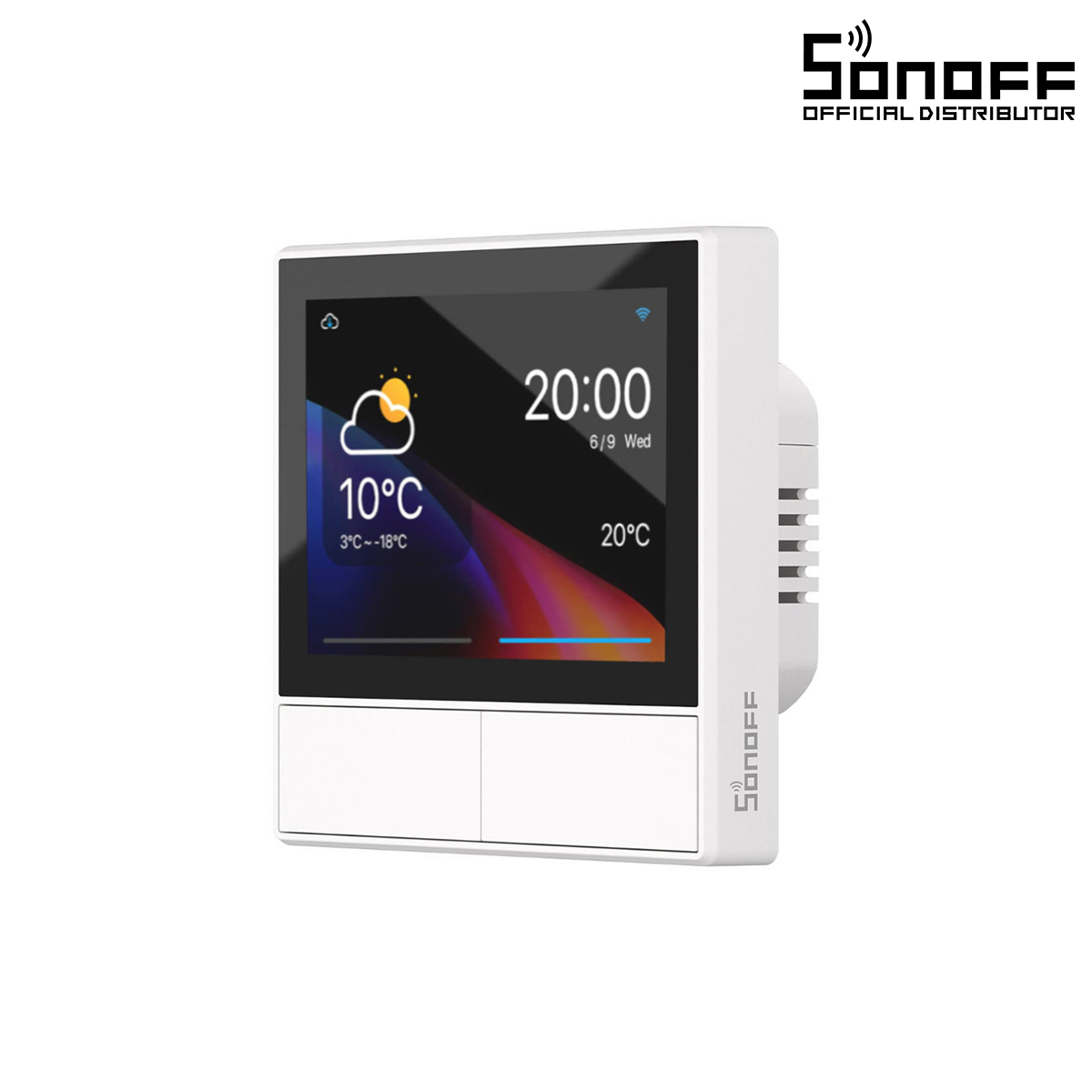 80096 GloboStar®  80096 SONOFF NSPanel-EUW - Wi-Fi Smart Scene Wall Switch (86/EU Type) - Integrated HMI Touch Panel -  Smart Controller & Gateway for All Smart Devises