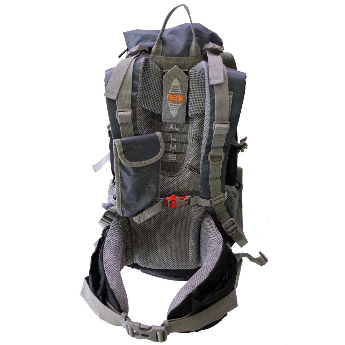 CAMPUS ΣΑΚΙΔΙΟ ΠΛΑΤΗΣ PEAK 55 Lt. ΓΚΡΙ- ΜΑΥΡΟ velco-810-2074-10/14