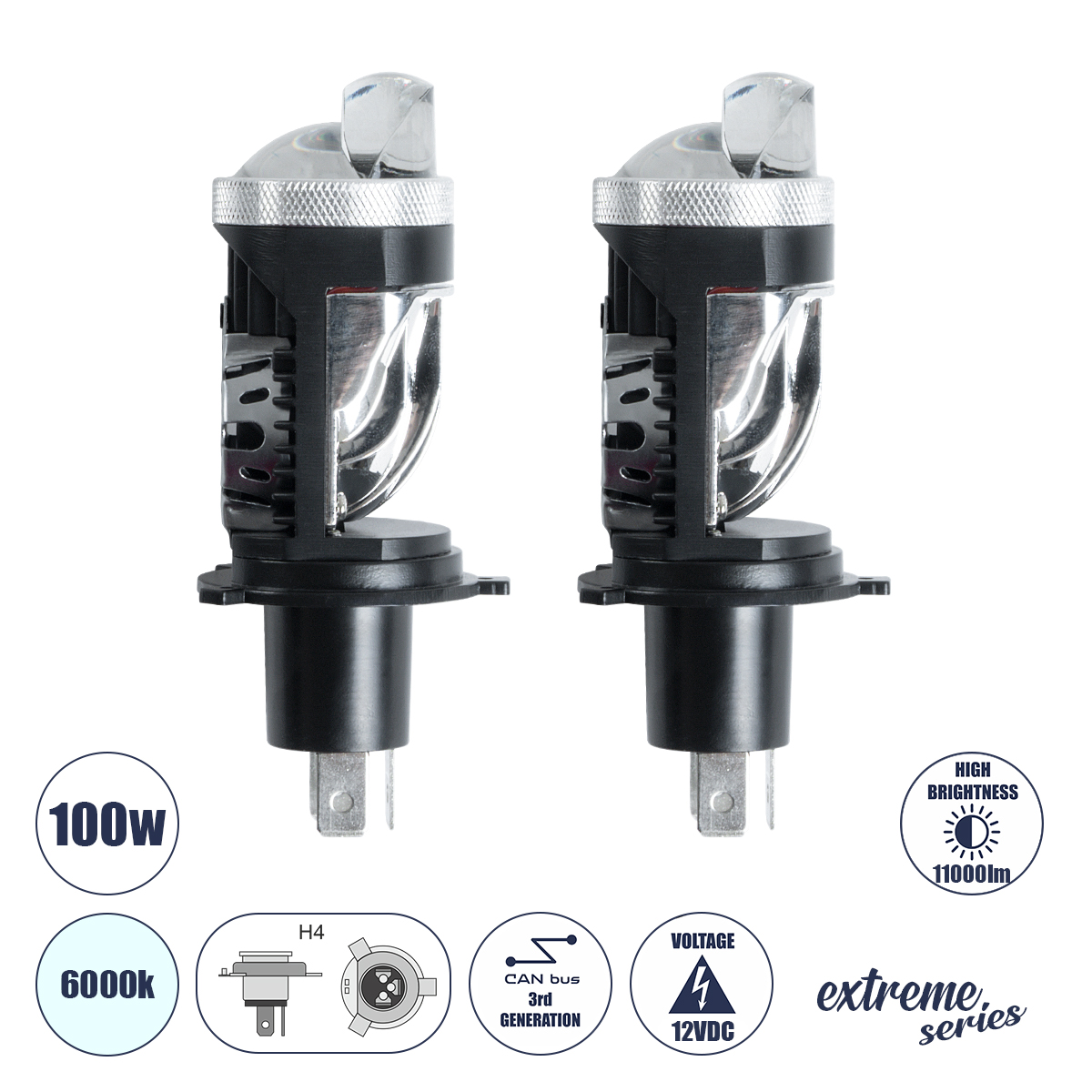 81506 GloboStar® 81506 H4 X10 360° Line KIT Βασικού Φωτισμού Αυτοκινήτου & Μοτοσυκλέτας 3nd Generation Can-Bus Series LED CREE CXB 100W 11000lm DC 12V Αδιάβροχο IP56 Ψυχρό Λευκό 6000K – 2 Χρόνια Εγγύηση 81506 GloboStar® 81506 H4 X10 360° Line KIT Βασικού Φωτισμού Αυτοκινήτου & Μοτοσυκλέτας 3nd Generation Can-Bus Series LED CREE CXB 100W 11000lm DC 12V Αδιάβροχο IP56 Ψυχρό Λευκό 6000K – 2 Χρόνια Εγγύηση