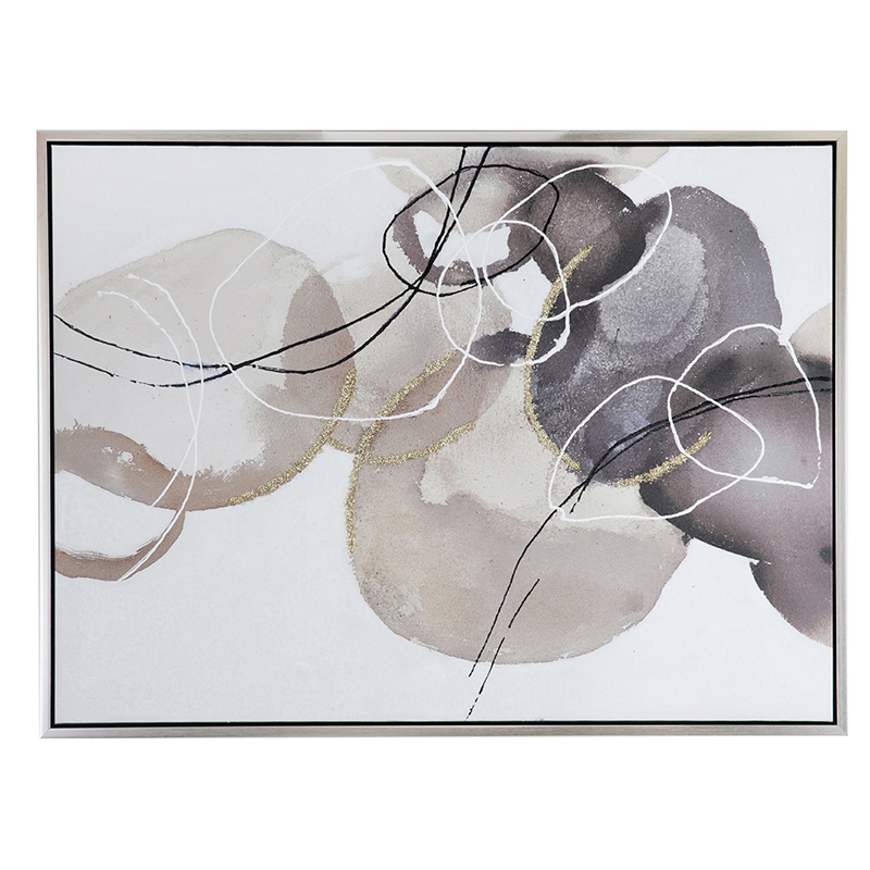 Artekko Glitter Πίνακας Καμβάς με Κορνίζα Ξύλο/Καμβάς Πολύχρωμο (120x3.7x90)cm Artekko 82351