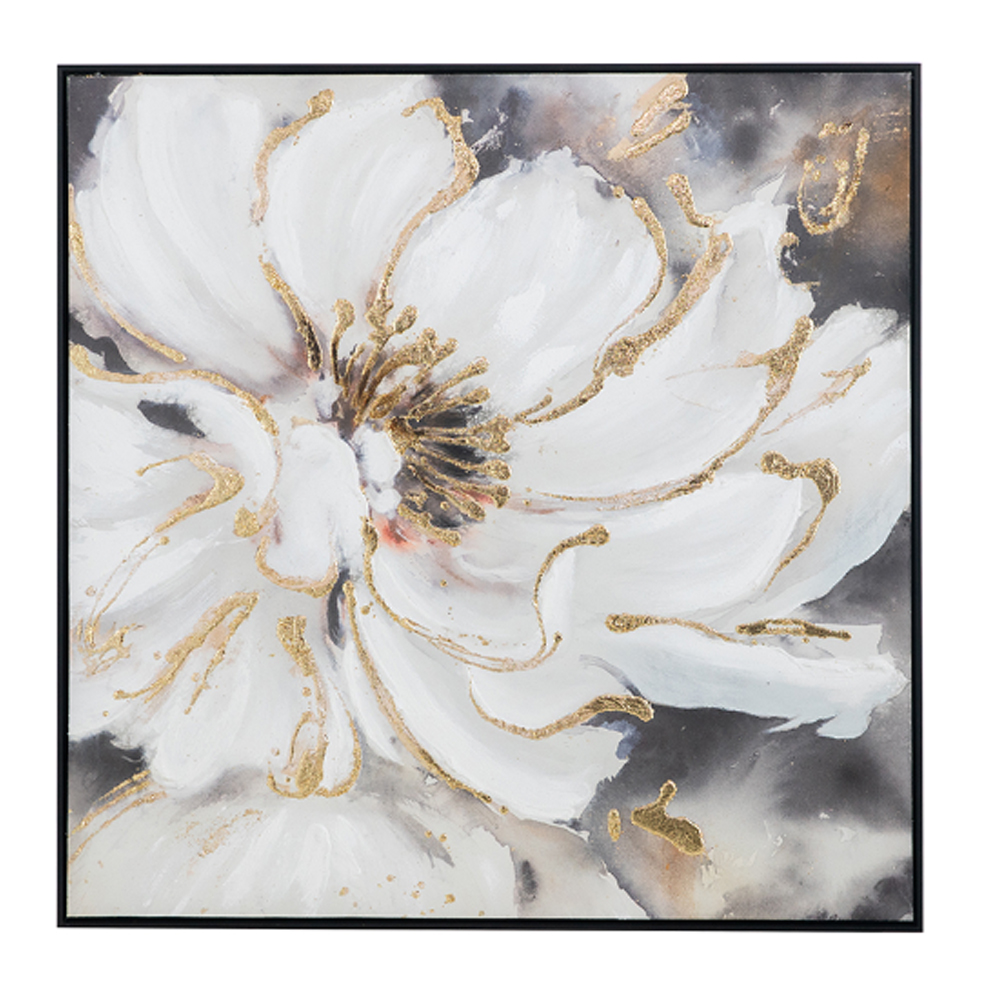 Artekko Glitter Πολύχρωμος MDF Πίνακας σε Καμβά με Μαύρη Κορνίζα (92x5.2x92)cm Artekko 82844