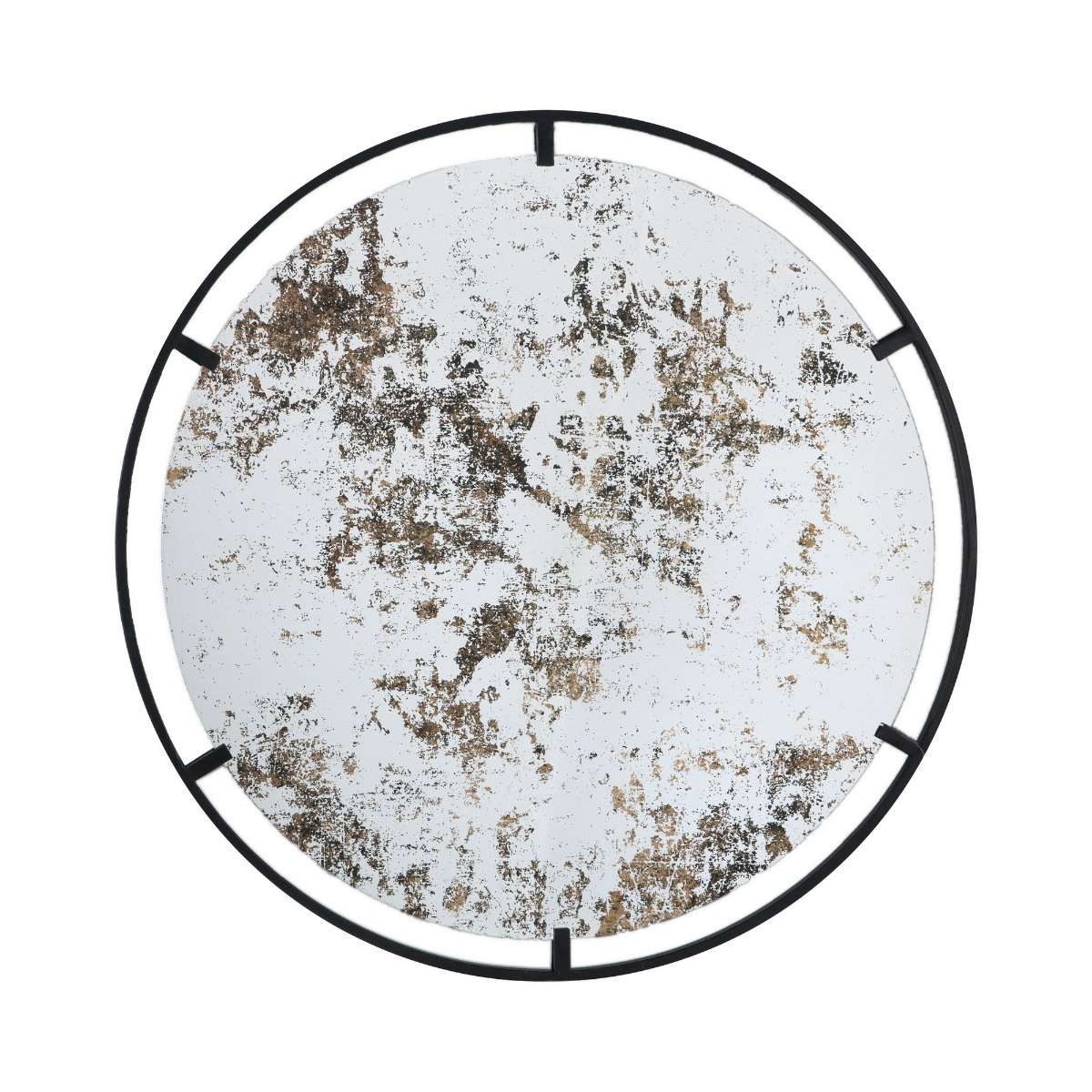 Artekko Irregular Αντικέ Μαύρος Μεταλλικός Καθρέπτης Τοίχου (80x80x1.9)cm Artekko 83473-DS