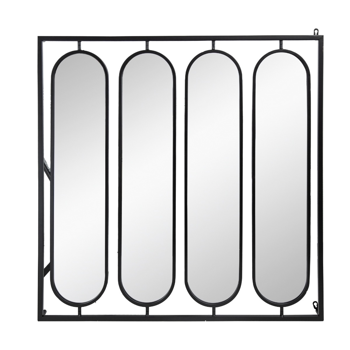 Artekko Celine Καθρέπτης Περιστρεφόμενος Τοίχου Μέταλλο/Γυαλί Μαύρο (91.4x1.9x91.4)cm Artekko 83725-DS