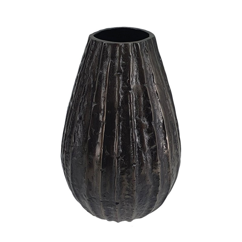 Artekko Trophy Ανθρακί Μεταλλικό Διακοσμητικό Βάζο (15.2x15.2x25)cm Artekko 83766