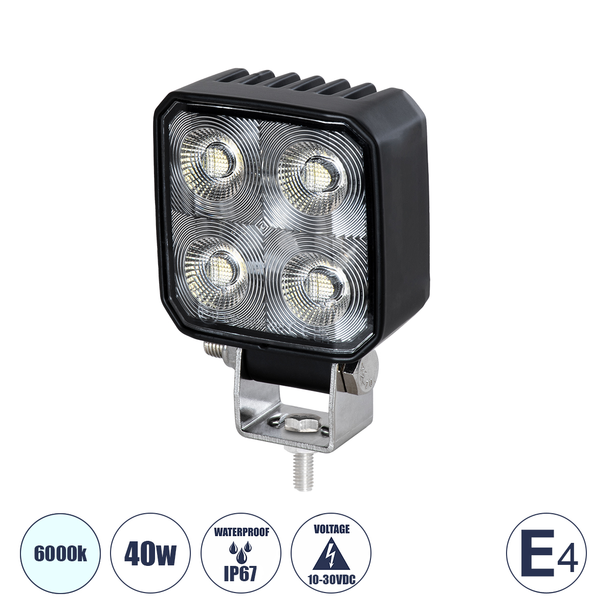 85334 GloboStar® 85334 E4 Mark Vehicle & Forklift Work Lights – Φώτα Εργασίας για Οχήματα Περονοφόρα – Κλάρκ LED 40W DC 10-30V Αδιάβροχο IP67 Ψυχρό Λευκό 6000K Μ7.5 x Π3.5 x Υ11cm 85334 GloboStar® 85334 E4 Mark Vehicle & Forklift Work Lights – Φώτα Εργασίας για Οχήματα Περονοφόρα – Κλάρκ LED 40W DC 10-30V Αδιάβροχο IP67 Ψυχρό Λευκό 6000K Μ7.5 x Π3.5 x Υ11cm
