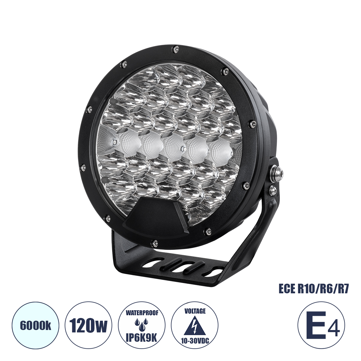 85338 GloboStar® 85338 E4 Mark Vehicle & JEEP Work Lights – Φώτα Εργασίας για Οχήματα και JEEP LED High Power 120W DC 10-30V Αδιάβροχo IP6K9K Ψυχρό Λευκό 6000K M18 x Π7 x Υ19cm 85338 GloboStar® 85338 E4 Mark Vehicle & JEEP Work Lights – Φώτα Εργασίας για Οχήματα και JEEP LED High Power 120W DC 10-30V Αδιάβροχo IP6K9K Ψυχρό Λευκό 6000K M18 x Π7 x Υ19cm