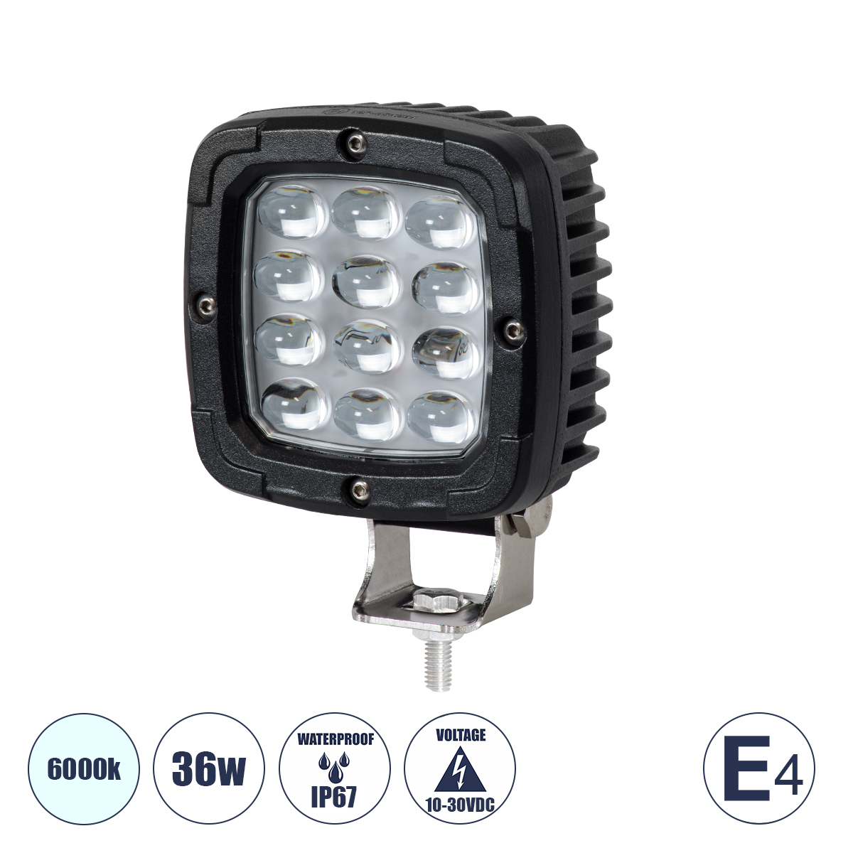 85428 GloboStar® 85428 E4 Mark Vehicle & Forklift Work Lights – Φώτα Εργασίας για Οχήματα Περονοφόρα – Κλάρκ LED 36W DC 10-30V Αδιάβροχο IP67 Ψυχρό Λευκό 6000K Μ12.5 x Π9.5 x Υ6.5cm 85428 GloboStar® 85428 E4 Mark Vehicle & Forklift Work Lights – Φώτα Εργασίας για Οχήματα Περονοφόρα – Κλάρκ LED 36W DC 10-30V Αδιάβροχο IP67 Ψυχρό Λευκό 6000K Μ12.5 x Π9.5 x Υ6.5cm