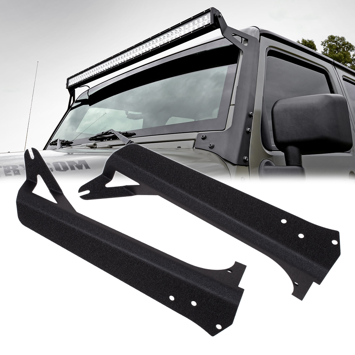 85559 GloboStar® 85559 ΣΕΤ 2 Βάσεις Στήριξης για 1 Μπάρα LED για JEEP WRANGLER TJ Μοντέλο από 1997 έως 2006 85559 GloboStar® 85559 ΣΕΤ 2 Βάσεις Στήριξης για 1 Μπάρα LED για JEEP WRANGLER TJ Μοντέλο από 1997 έως 2006
