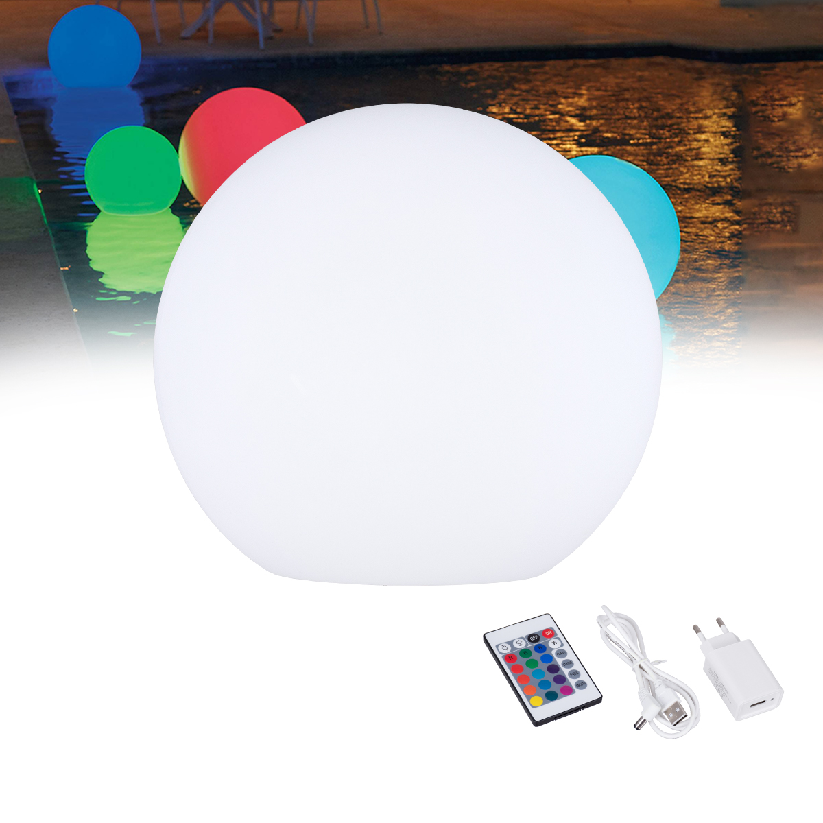 85825 GloboStar® 85825 Ακρυλικό Φωτιστικό Μπάλα Εξωτερικού Χώρου – Πισίνας LED Globe 10W Φ40 Επαναφορτιζόμενο Μπαταρίας με Καλώδιο USB – Φορτιστή και Ασύρματο Χειριστήριο IR Αδιάβροχο IP65 Πολύχρωμο RGBW 85825 GloboStar® 85825 Ακρυλικό Φωτιστικό Μπάλα Εξωτερικού Χώρου – Πισίνας LED Globe 10W Φ40 Επαναφορτιζόμενο Μπαταρίας με Καλώδιο USB – Φορτιστή και Ασύρματο Χειριστήριο IR Αδιάβροχο IP65 Πολύχρωμο RGBW