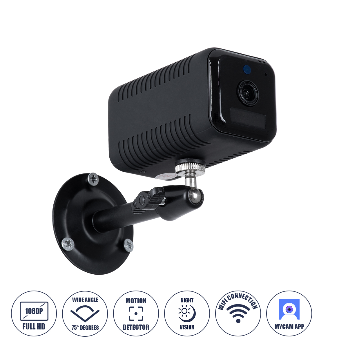 86019 GloboStar® 86019 Επαναφορτιζόμενη Επιτραπέζια/Τοίχου IP Camera 1080P WiFi 75° Μοιρών – 6200mAh – Νυχτερινή Όραση με LED IR – Διπλή Κατέυθυνση Ομιλίας – Ανιχνευτή Κίνησης – Νυχτερινή Λήψη – Θέση SD Κάρτας Max 128GB – 25 Μέρες Stand By 86019 GloboStar® 86019 Επαναφορτιζόμενη Επιτραπέζια/Τοίχου IP Camera 1080P WiFi 75° Μοιρών – 6200mAh – Νυχτερινή Όραση με LED IR – Διπλή Κατέυθυνση Ομιλίας – Ανιχνευτή Κίνησης – Νυχτερινή Λήψη – Θέση SD Κάρτας Max 128GB – 25 Μέρες Stand By