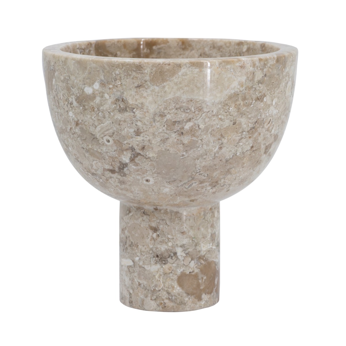 Artekko Marble Μπεζ Μαρμάρινο Μπολ (15x15x15)cm Artekko 86456