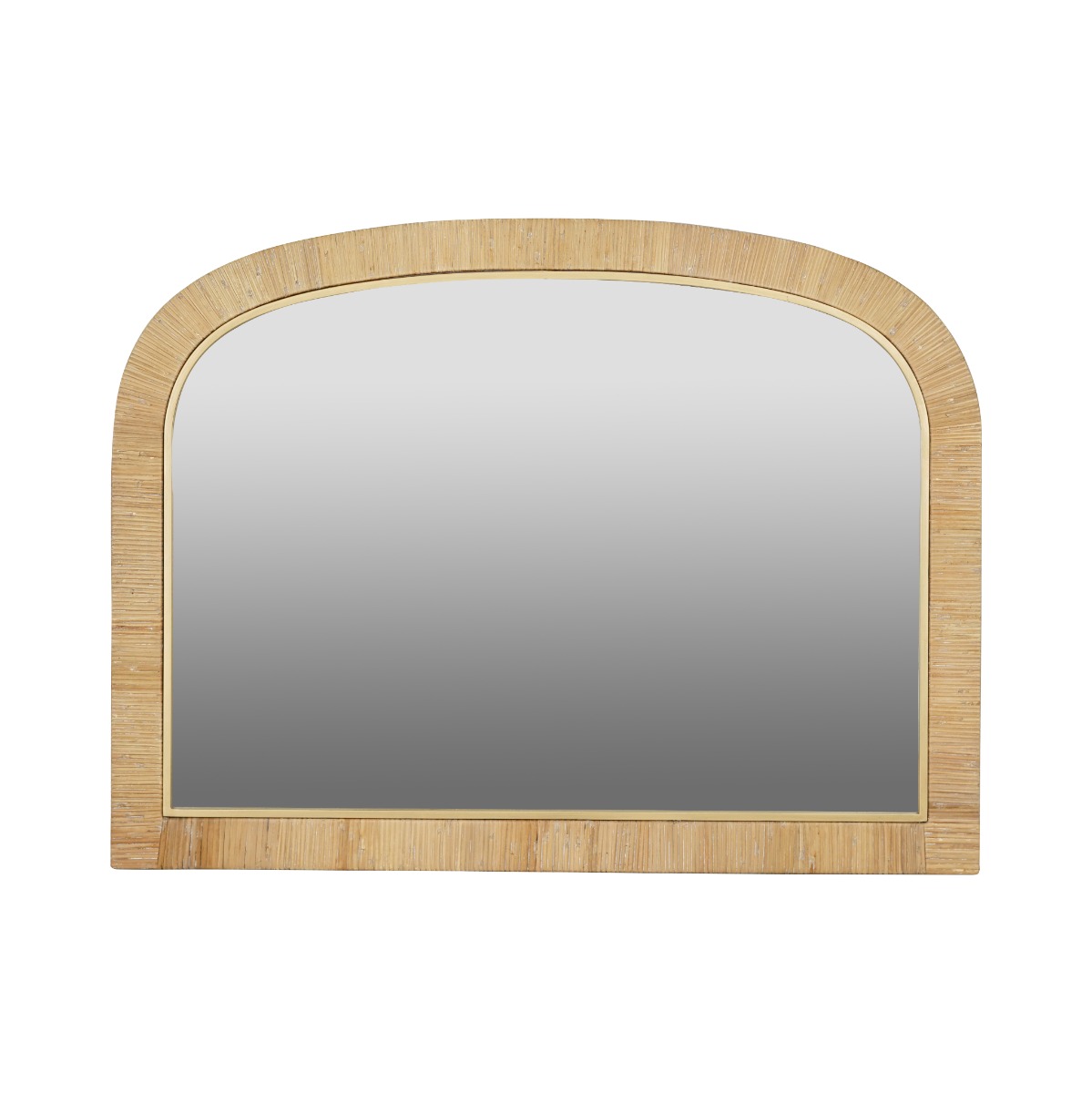 Artekko Bohemian MDF Καθρέφτης Τοίχου με Ρατάν σε Φυσική Απόχρωση (76x3x102)cm Artekko 86647-DS