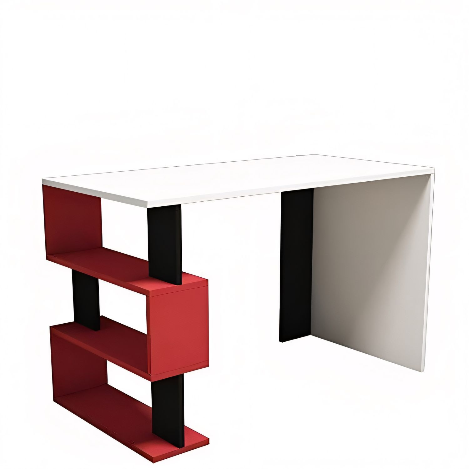Γραφείο ArteLibre AIGINA Λευκό/Κόκκινο/Μαύρο 120x60x75cm Arte-14410002 Γραφείο ArteLibre AIGINA Λευκό/Κόκκινο/Μαύρο 120x60x75cm Arte-14410002