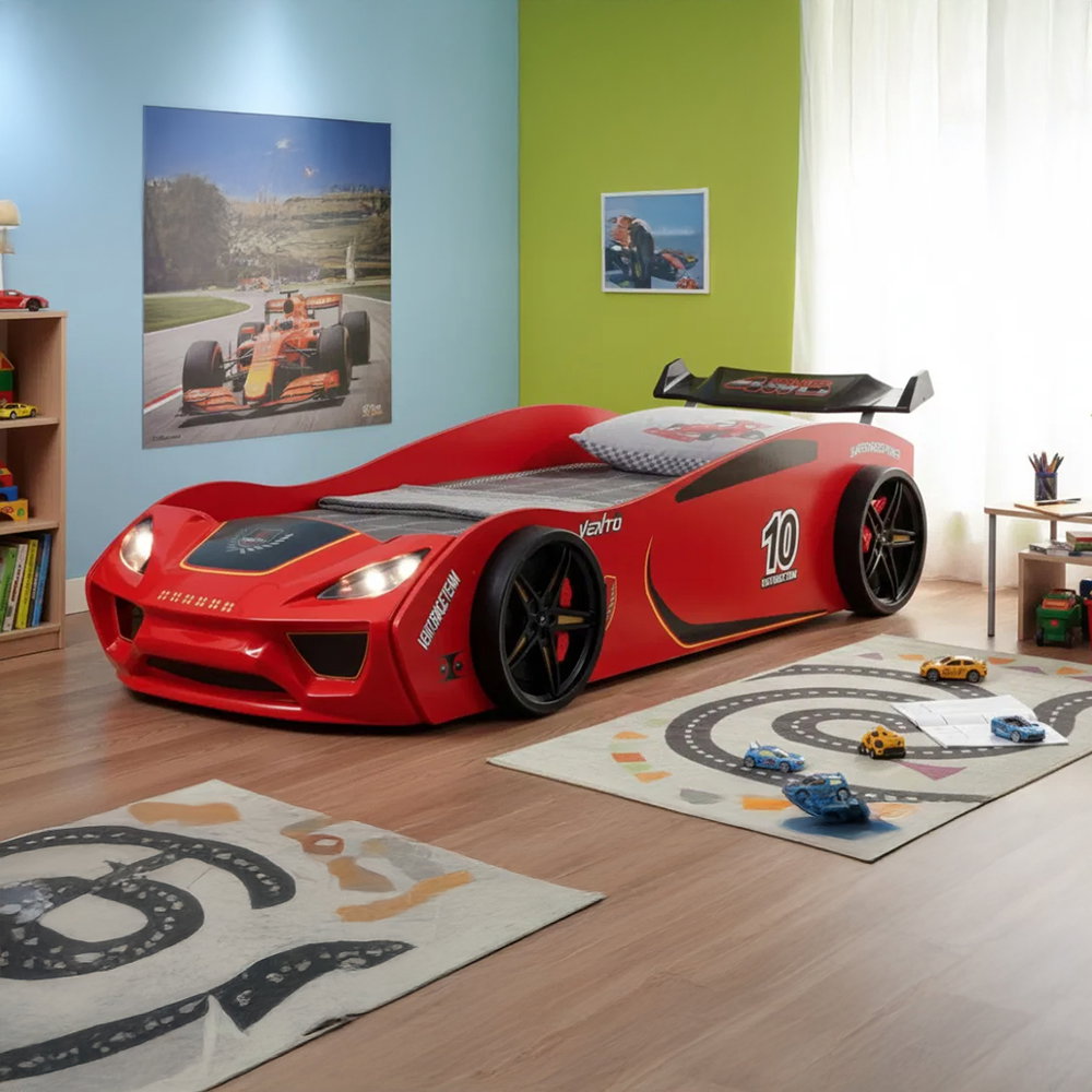 POSSINA Παιδικό Κρεβάτι Vento Eco Sportline-Κόκκινο Mήκος 109.0 Βάθος 230.0 Ύψος 62.0 163060719