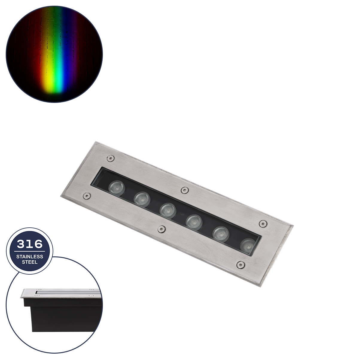 90191 GloboStar® GLOBOSTAR® UNDERGROUND-REMVI 90191 Χωνευτή Μπάρα Φωτισμού Wall Washer LED 9W 765lm 10° DC 24V Αδιάβροχο IP68 RGBW Dimmable DMX512 – Ανοξείδωτο Ατσάλι 304 – Μ30 x Π9 x Υ8.5cm / Q28.5 x 7.5cm – 3 Χρόνια Εγγύηση 90191 GloboStar® GLOBOSTAR® UNDERGROUND-REMVI 90191 Χωνευτή Μπάρα Φωτισμού Wall Washer LED 9W 765lm 10° DC 24V Αδιάβροχο IP68 RGBW Dimmable DMX512 – Ανοξείδωτο Ατσάλι 304 – Μ30 x Π9 x Υ8.5cm / Q28.5 x 7.5cm – 3 Χρόνια Εγγύηση