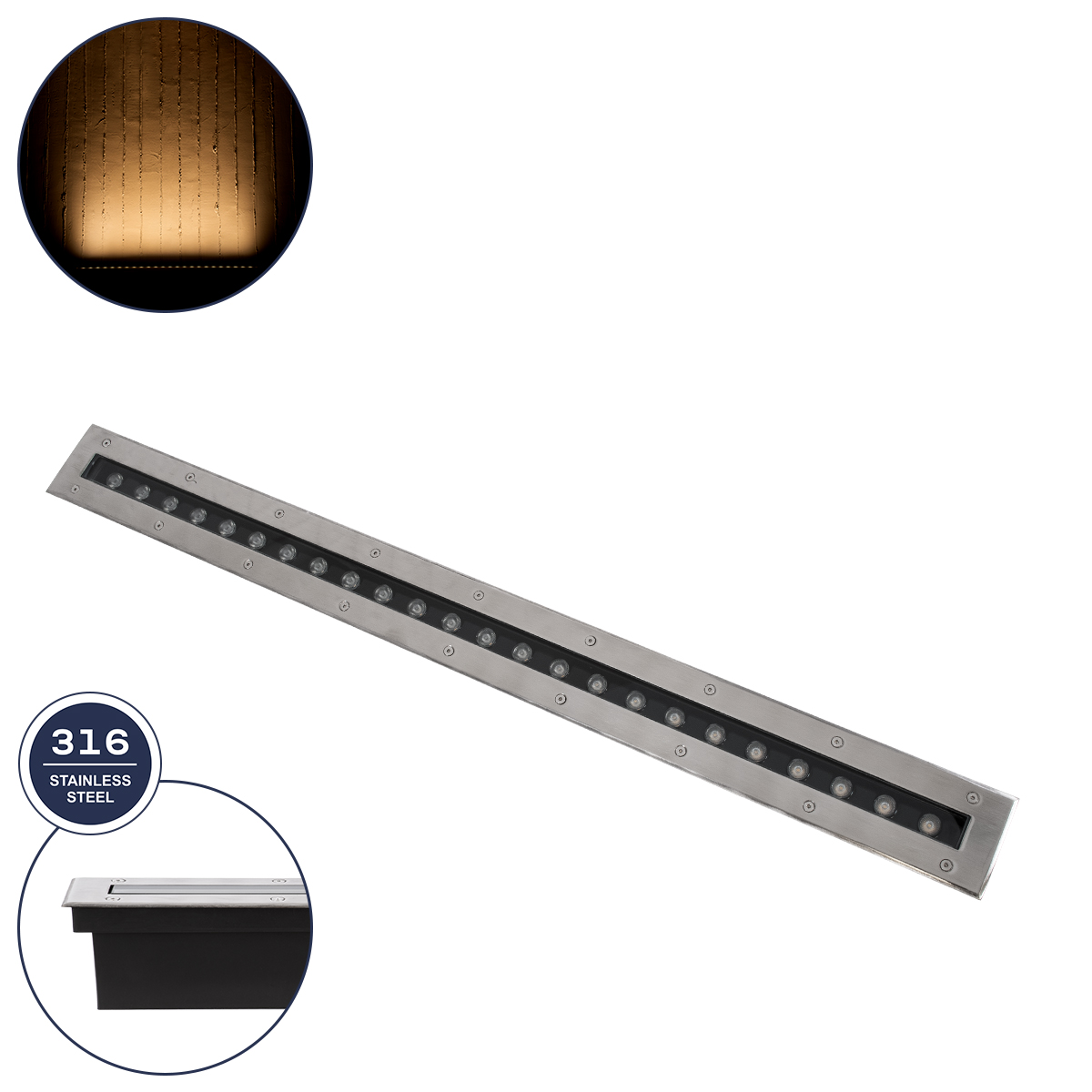 90194 GloboStar® GLOBOSTAR® UNDERGROUND-REMVI 90194 Χωνευτή Μπάρα Φωτισμού Wall Washer LED 24W 2160lm 10° DC 24V Αδιάβροχο IP68 Θερμό Λευκό 2700K Dimmable – Ανοξείδωτο Ατσάλι 304 – Μ100 x Π9 x Υ7.2cm / Q98.2 x 7.6cm – 3 Χρόνια Εγγύηση 90194 GloboStar® GLOBOSTAR® UNDERGROUND-REMVI 90194 Χωνευτή Μπάρα Φωτισμού Wall Washer LED 24W 2160lm 10° DC 24V Αδιάβροχο IP68 Θερμό Λευκό 2700K Dimmable – Ανοξείδωτο Ατσάλι 304 – Μ100 x Π9 x Υ7.2cm / Q98.2 x 7.6cm – 3 Χρόνια Εγγύηση
