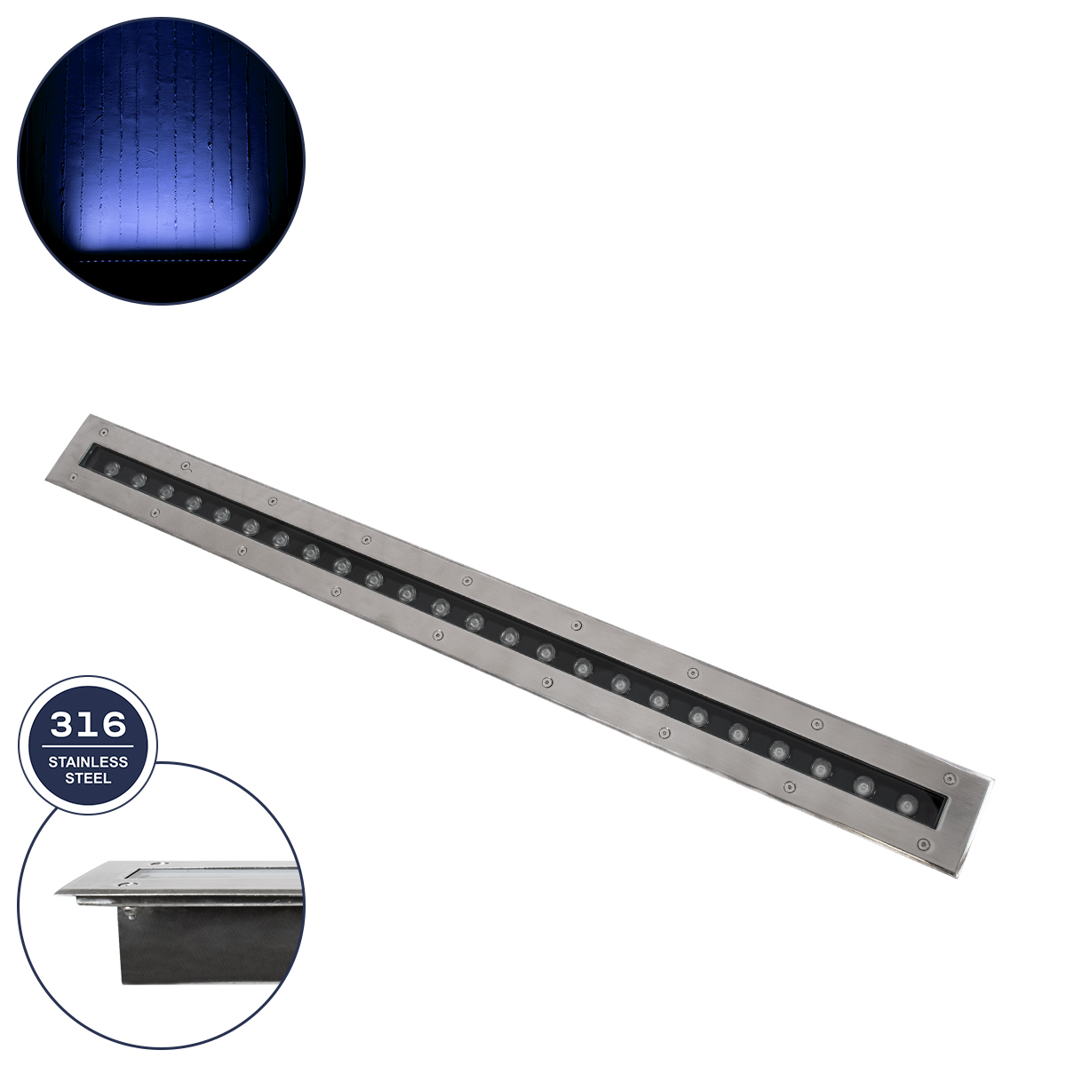 90194-B GloboStar® UNDERGROUND-REMVI 90194-B Χωνευτό Φωτιστικό Wall Washer Δαπέδου LED 18W 1440lm 10° DC 24V Αδιάβροχο IP68 L100 x W9 x H7.2cm Μπλε – Ανοξείδωτο Ατσάλι – 3 Years Warranty 90194-B GloboStar® UNDERGROUND-REMVI 90194-B Χωνευτό Φωτιστικό Wall Washer Δαπέδου LED 18W 1440lm 10° DC 24V Αδιάβροχο IP68 L100 x W9 x H7.2cm Μπλε – Ανοξείδωτο Ατσάλι – 3 Years Warranty