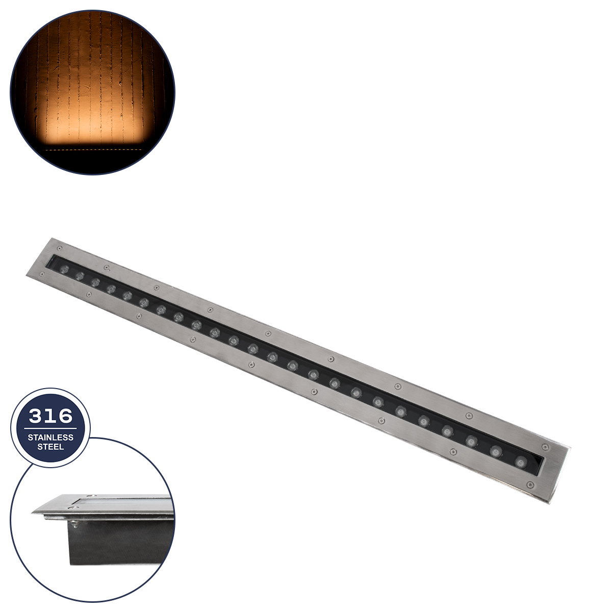 90194-Y GloboStar® GLOBOSTAR® UNDERGROUND-REMVI 90194-Y Χωνευτό Φωτιστικό Wall Washer Δαπέδου LED 18W 1440lm 10° DC 24V Αδιάβροχο IP68 RGBW DMX512 Dimmable – Ανοξείδωτο Ατσάλι 304 – Μ100 x Π9 x Υ7.2cm / Μ98.2 x Π7.6cm – 3 Χρόνια Εγγύηση 90194-Y GloboStar® GLOBOSTAR® UNDERGROUND-REMVI 90194-Y Χωνευτό Φωτιστικό Wall Washer Δαπέδου LED 18W 1440lm 10° DC 24V Αδιάβροχο IP68 RGBW DMX512 Dimmable – Ανοξείδωτο Ατσάλι 304 – Μ100 x Π9 x Υ7.2cm / Μ98.2 x Π7.6cm – 3 Χρόνια Εγγύηση