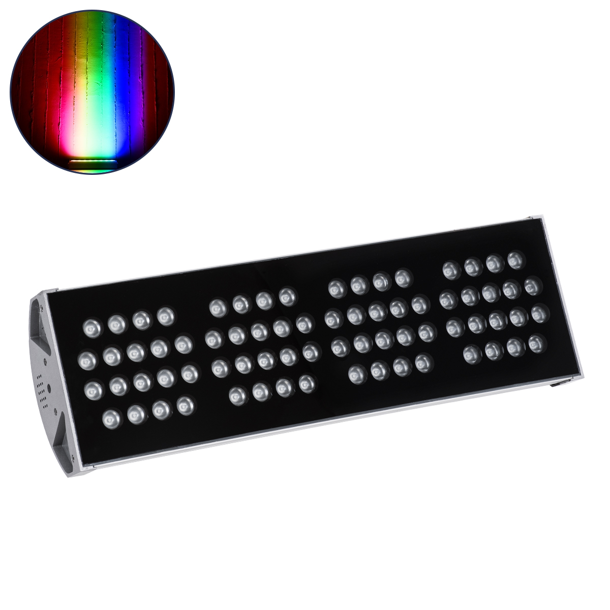 90226 GloboStar® FLOOD-TENA 90226 Προβολέας Wall Washer για Φωτισμό Κτιρίων LED 144W 12240lm 10° DC 24V Αδιάβροχο IP65 L57 x W18 x H19.5cm RGBW DMX512 – Ασημί – 3 Years Warranty 90226 GloboStar® FLOOD-TENA 90226 Προβολέας Wall Washer για Φωτισμό Κτιρίων LED 144W 12240lm 10° DC 24V Αδιάβροχο IP65 L57 x W18 x H19.5cm RGBW DMX512 – Ασημί – 3 Years Warranty