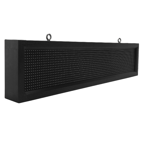 90250 GloboStar® GLOBOSTAR® DISPLAY 90250 Κυλιόμενη Ψηφιακή Επιγραφή Μονής Όψης 96x16cm P10 96x16 Pixel LED 75W AC 220-240V Αδιάβροχο IP65 Ψυχρό Λευκό 6000K - WiFi Control μέσω FK APP - Αισθητήρας Θερμοκρασίας & Υγρασίας - Μ104 x Π9 x Υ24cm - 2 Χρόνια Εγγ