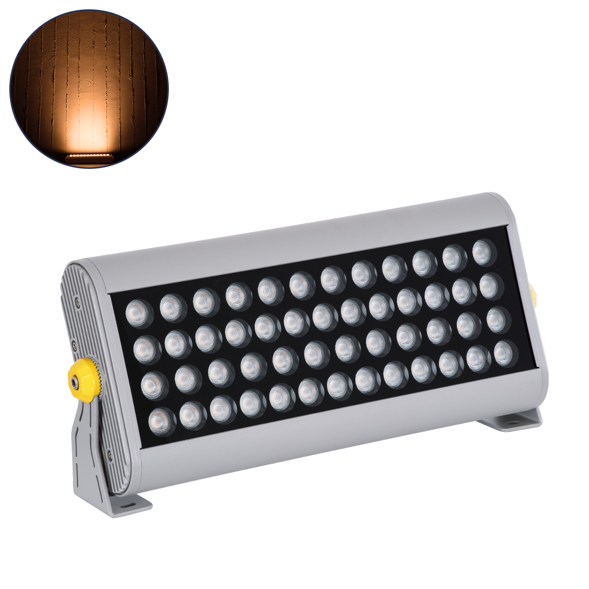 90584 GloboStar® GLOBOSTAR® WASHERPANDA 90584 Μπάρα Φωτισμού Wall Washer LED 36W 4140lm 15° DC 24V Αδιάβροχο IP67 Φυσικό Λευκό 4500K Dimmable - Bridgelux SMD Chip - Γκρι Ανθρακί - Μ100 x Π4 x Υ3.5cm - 3 Χρόνια Εγγύηση