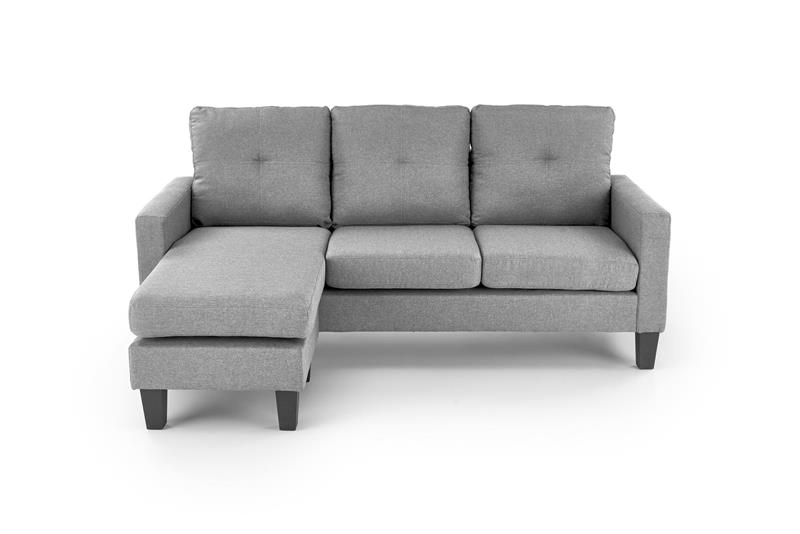 GERSON sofa with ottoman, color: grey DIOMMI-60-29294