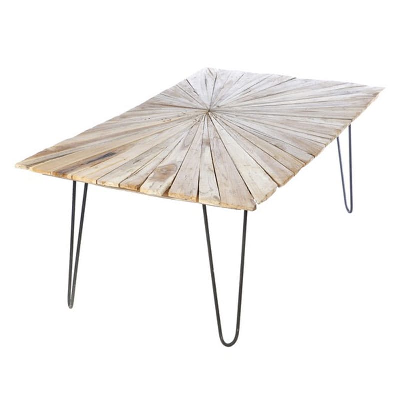 Artekko Uniokoy Τραπέζι Σαλονιού σε Φυσικό Χρώμα "Sun" (120x60x43)cm Artekko 995-4515