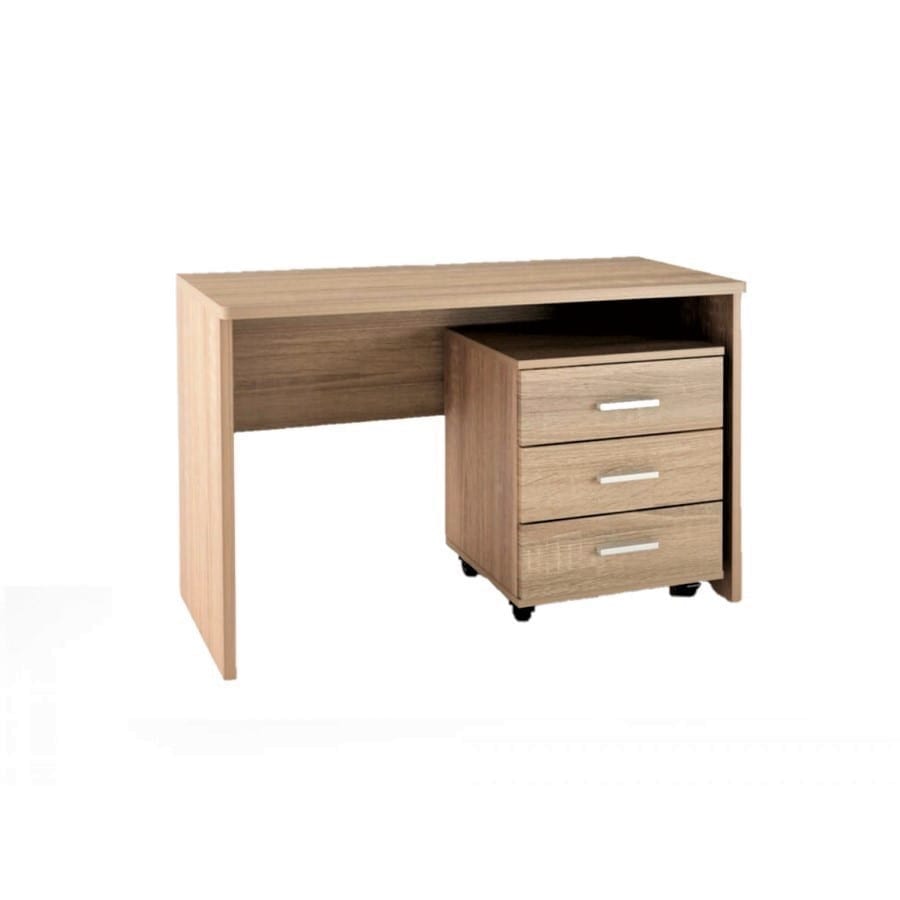SARFURNITURE Γραφείο 120 με τροχήλατη συρταριέρα δρυς SAR-111387 SARFURNITURE Γραφείο 120 με τροχήλατη συρταριέρα δρυς SAR-111387