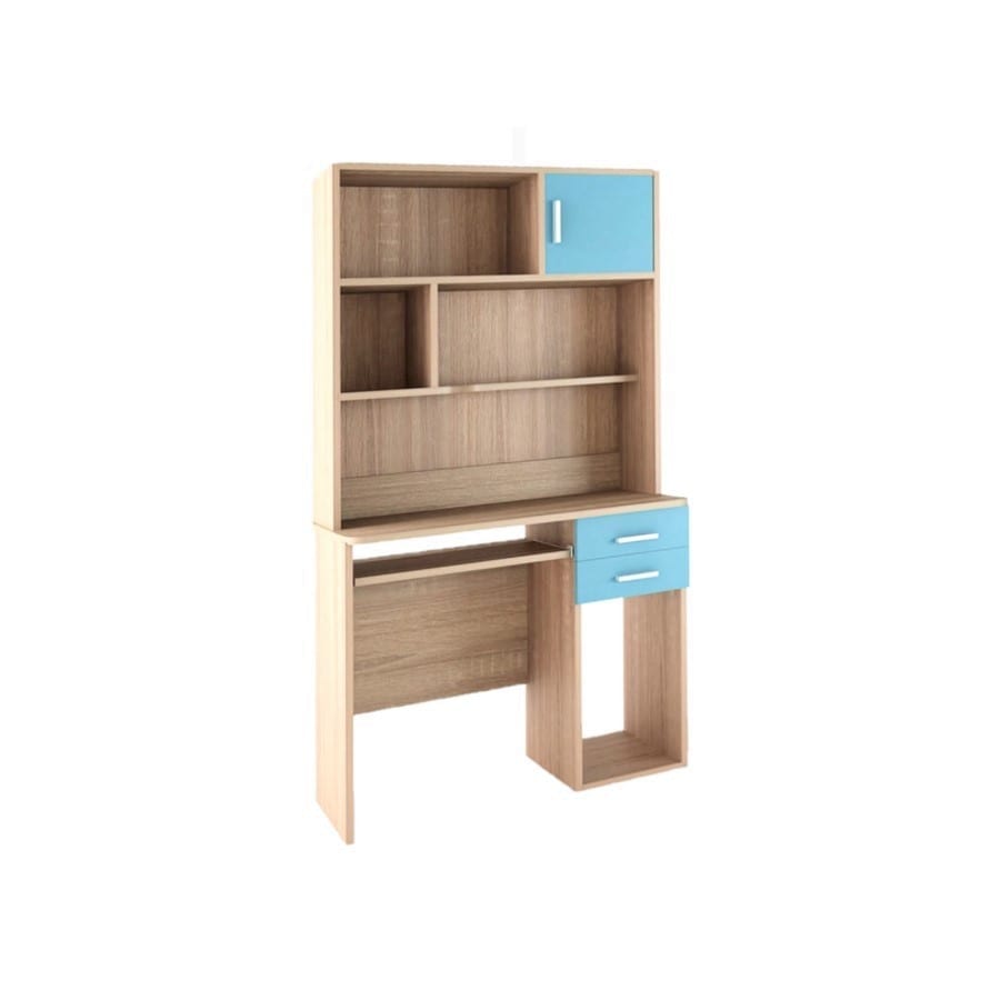 SARFURNITURE Γραφείο παιδικό με εταζέρα σιέλ SAR-111319